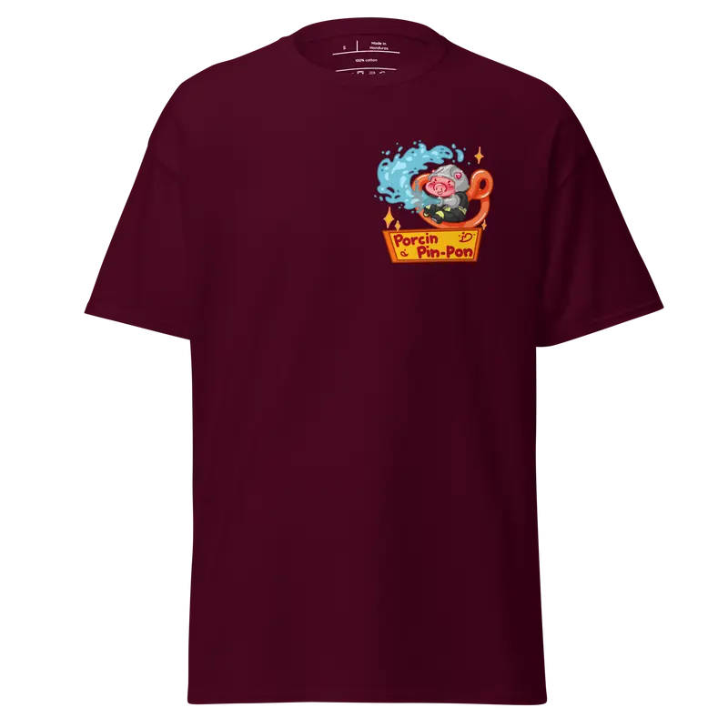 T-shirt Porcin Pin-Pon - couleurs foncées