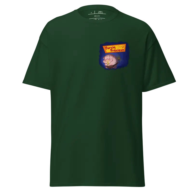 T-shirt Porcin Précieux - couleurs foncées