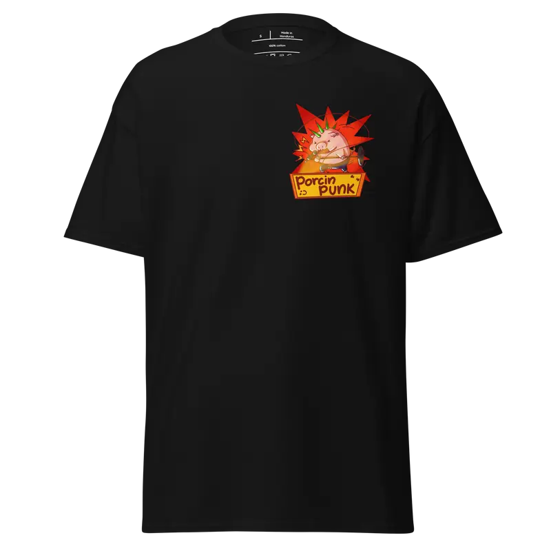 T-shirt Porcin Punk - couleurs foncées