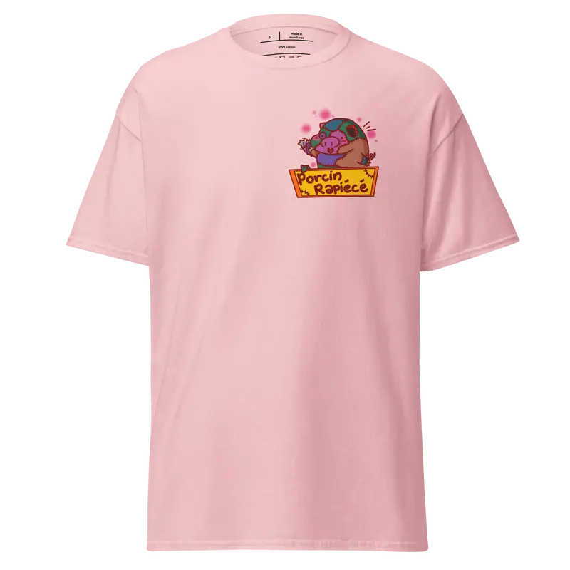 T-shirt Porcin Rapiécé - couleurs claires