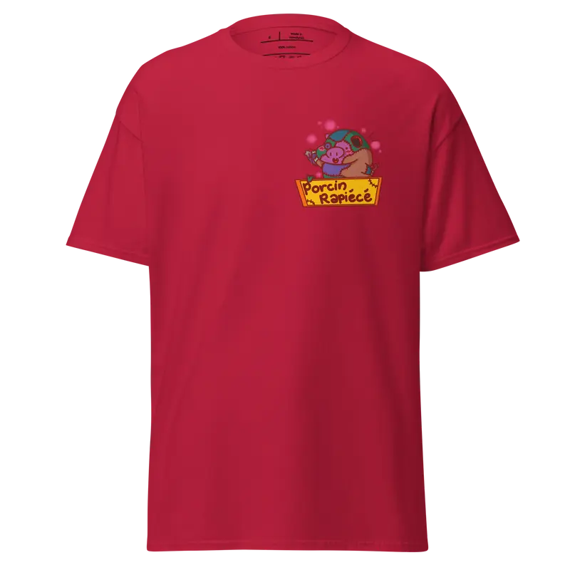 T-shirt Porcin Rapiécé - couleurs vives
