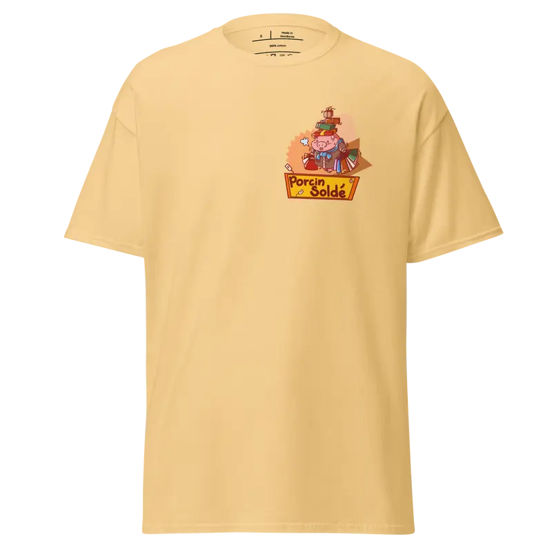 T-shirt Porcin Soldé - couleurs claires