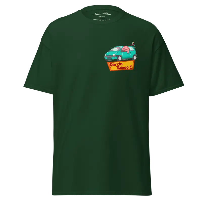 T-shirt Porcin Twingo 1 - couleurs foncées