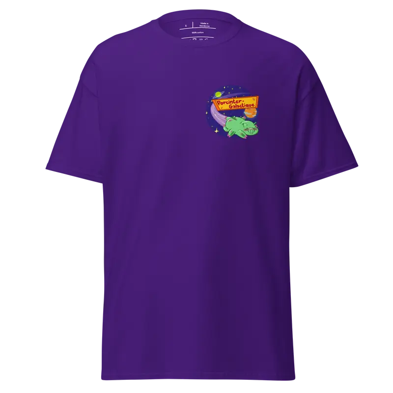 T-shirt Porcintergalactique - couleurs foncées