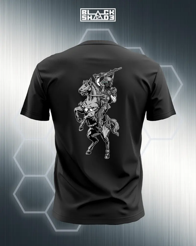 T-Shirt - "Raised Gun" Noir