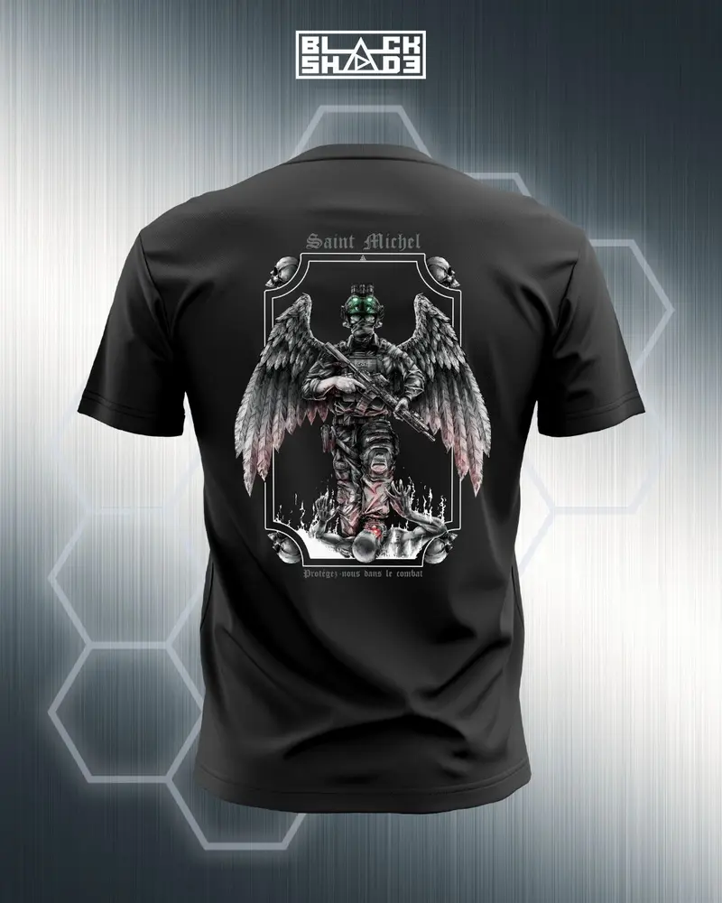T-Shirt - "Saint Michel" Noir