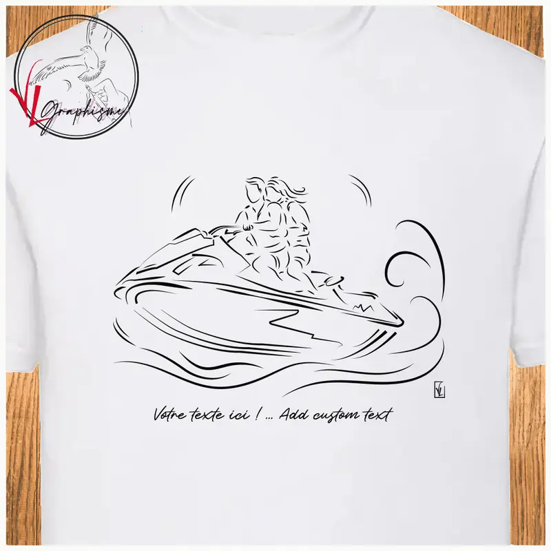 T-Shirt scooter mer couple