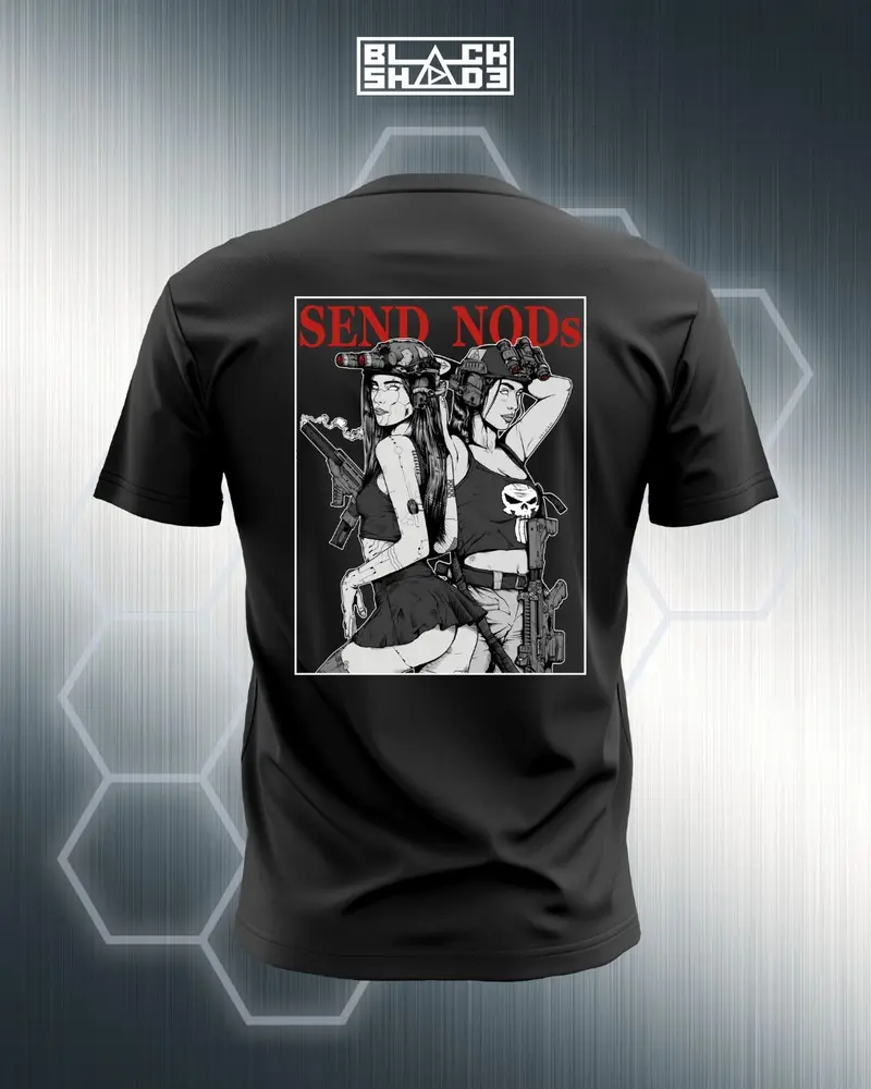 T-Shirt - "Send Nods" Noir