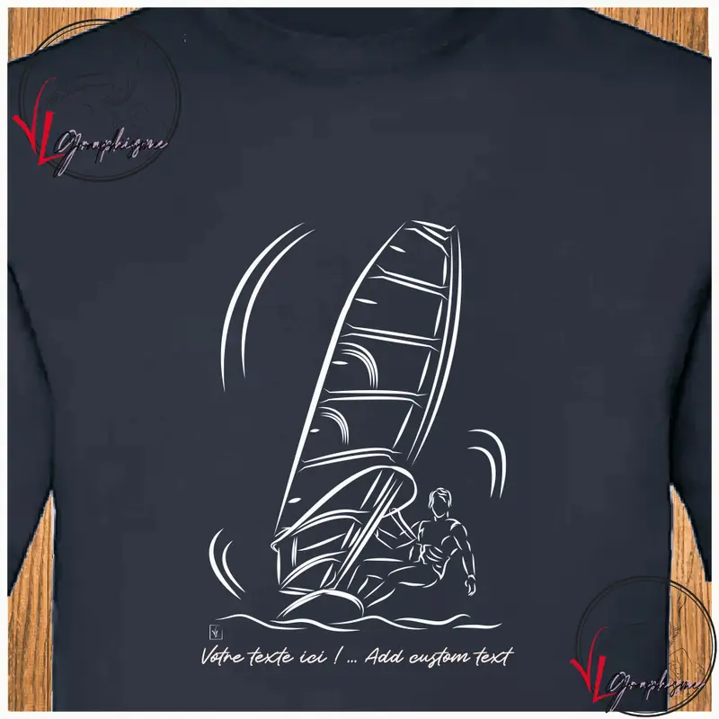 T-Shirt Windsurf Sport voile