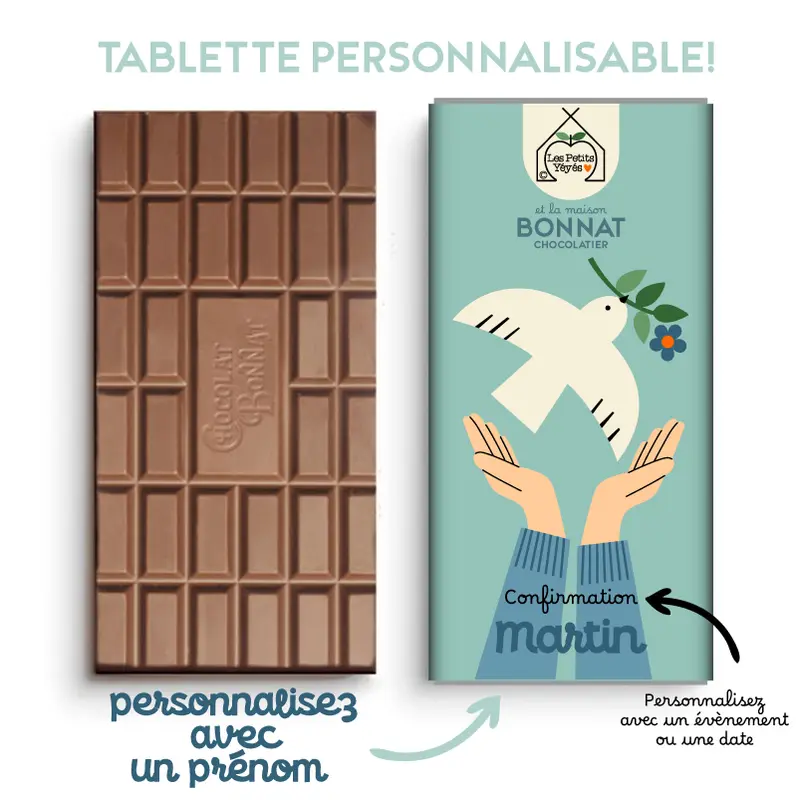 Tablette de Chocolat personnalisable  - ENVOL