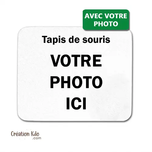 Tapis de souris Personnalisé avec votre photo et Montage