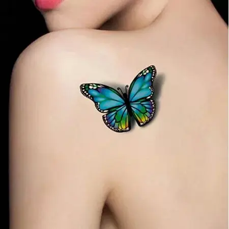 Tatouage Éphémère Papillon 3d