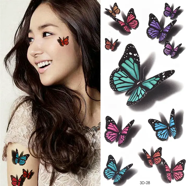 Tatouage Papillon 3d