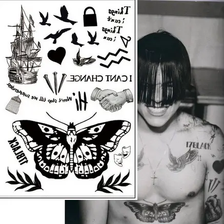 Tatouage Papillon Homme