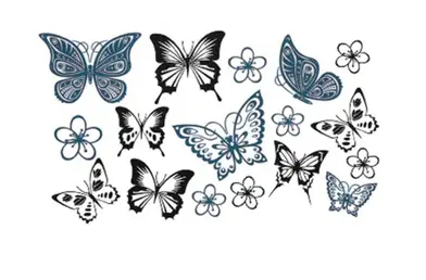 Tatouage Papillon Minimaliste