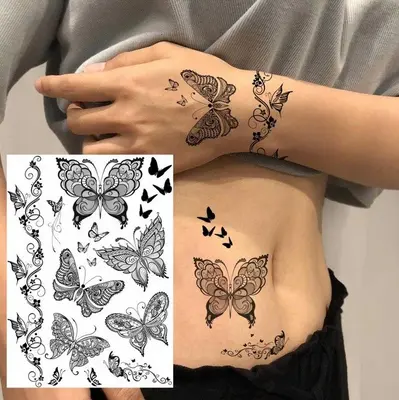 Tatouage Papillon Poignet