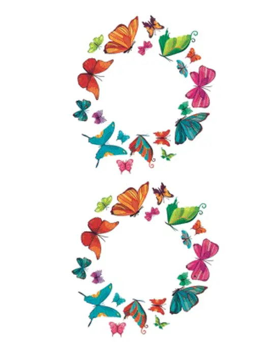 Tatouage Papillon Ronde