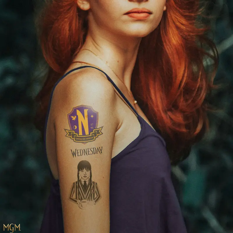 *Tatouages Temporaires Mercredi (23 tatouages)