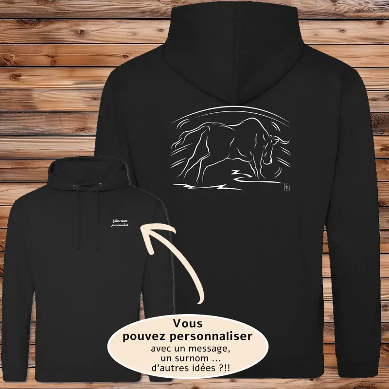 Taureau Arène Graphisme sur Sweat-shirt