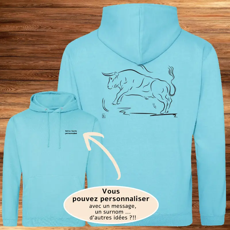Taureau Course Graphisme sur Sweat-shirt