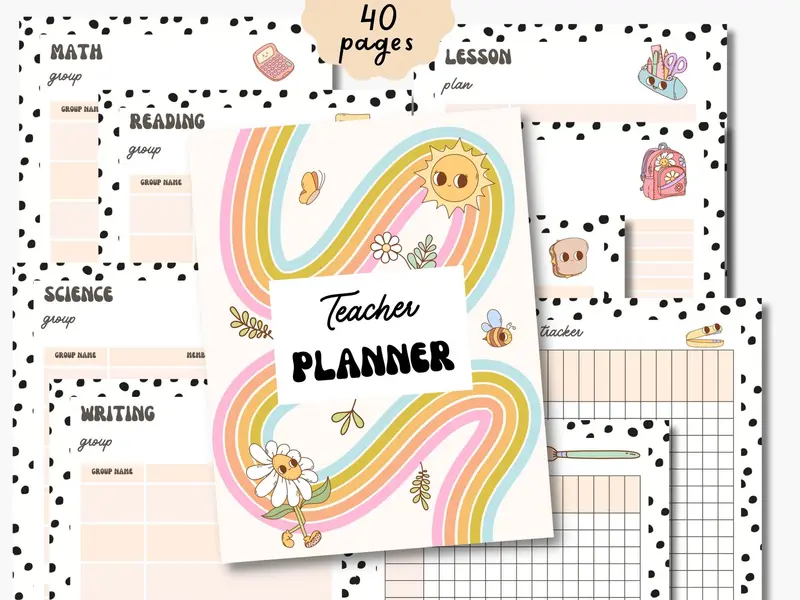 Teacher Planner - 40 Pages