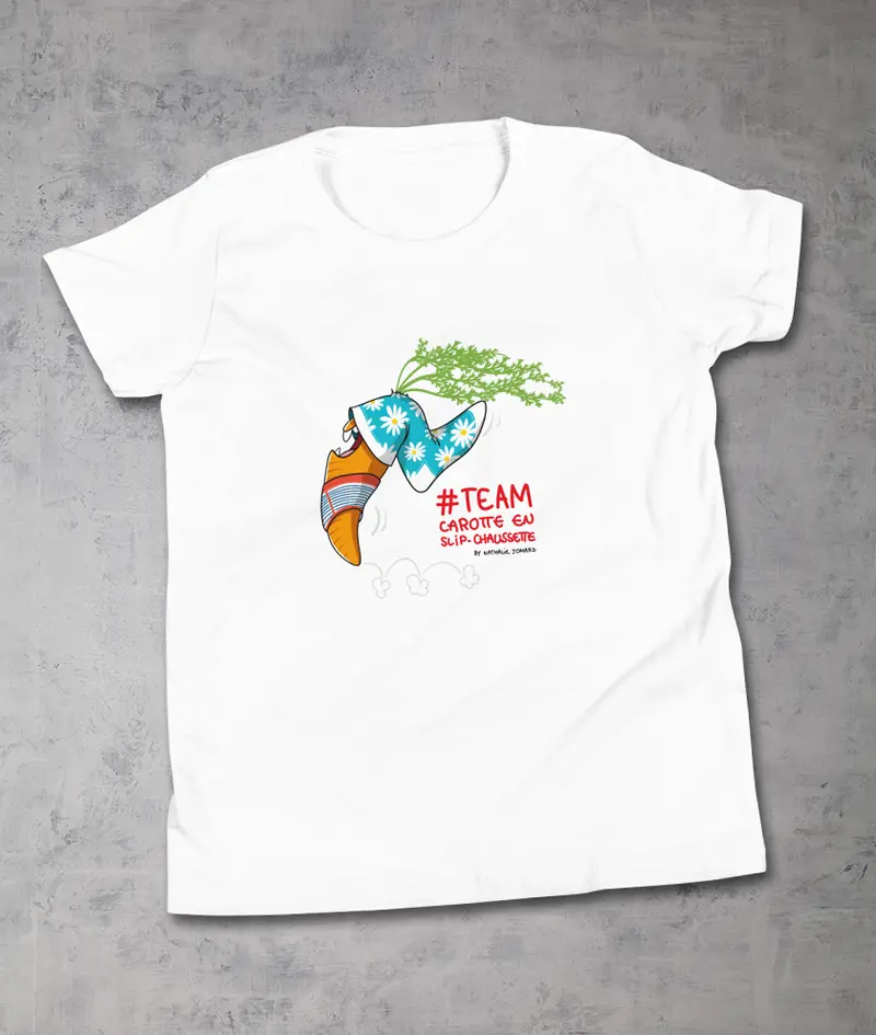 Team Carotte en Slip-Chaussette by Nathalie Jomard - T-shirt premium pour enfants