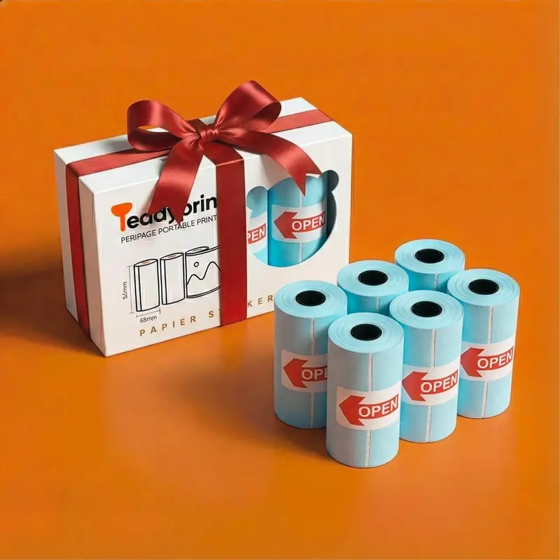 TEDDYPRINT® Papier Sticker 9 Rouleaux