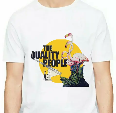 Tee Shirt avec Flamant Rose Qualité