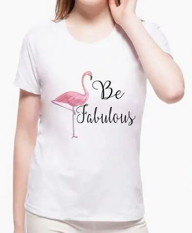 Tee shirt Flamant Rose Fabuleux