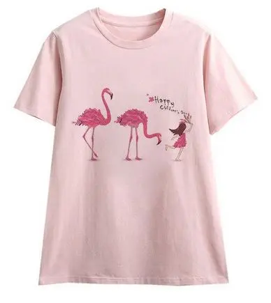 Tee-shirt Flamant Rose Femme Humour