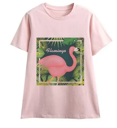 Tee-shirt Flamant Rose Femme Image