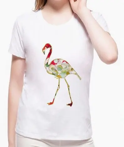 Tee shirt Flamant Rose Peinture