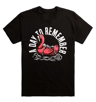 Tee Shirt Imprimé Flamant Rose Souvenir