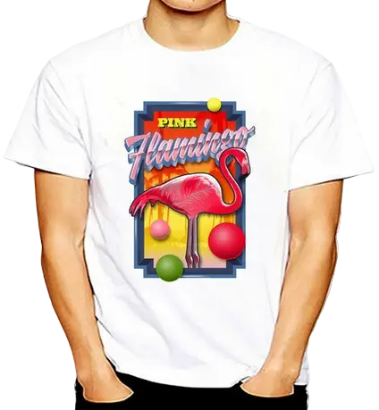 Tee Shirt Motif Flamant Rose Balles