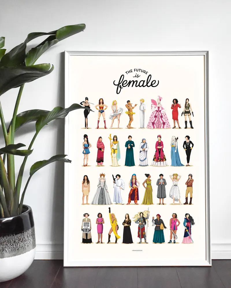 The Future is Female Art Print