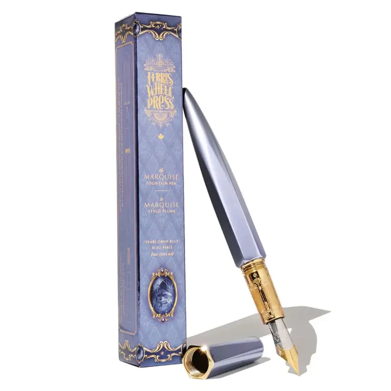 The Marquise Fountain Pen - Pearl Drop Blue - Medium
