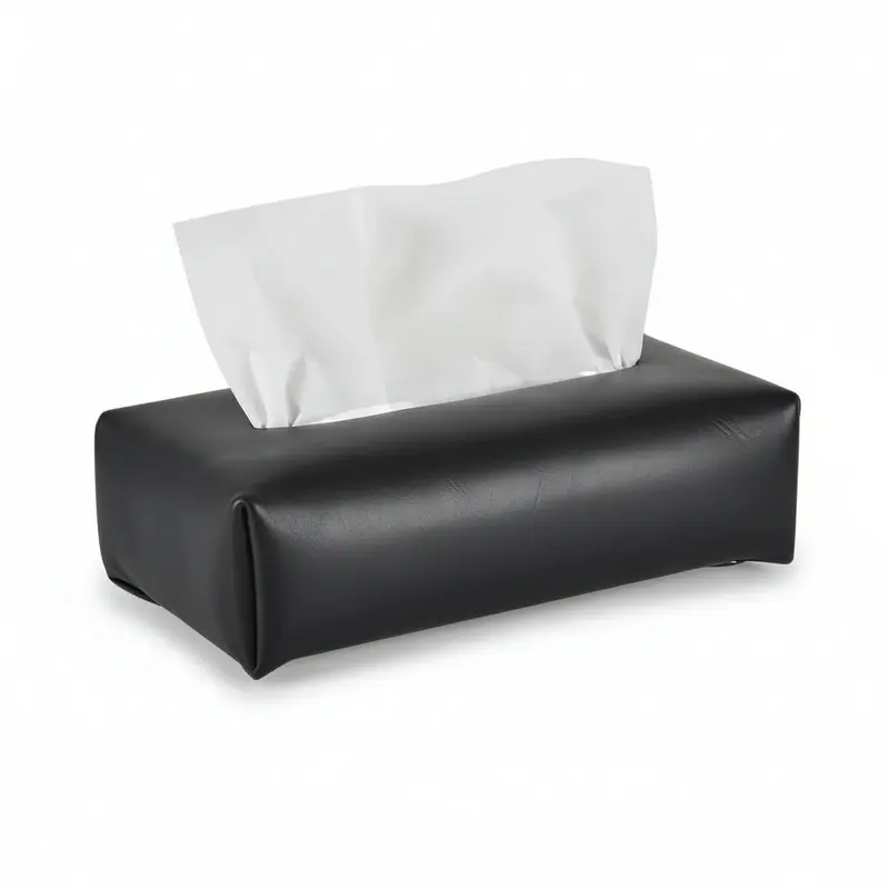TISSUE COVER (oiled leather) black