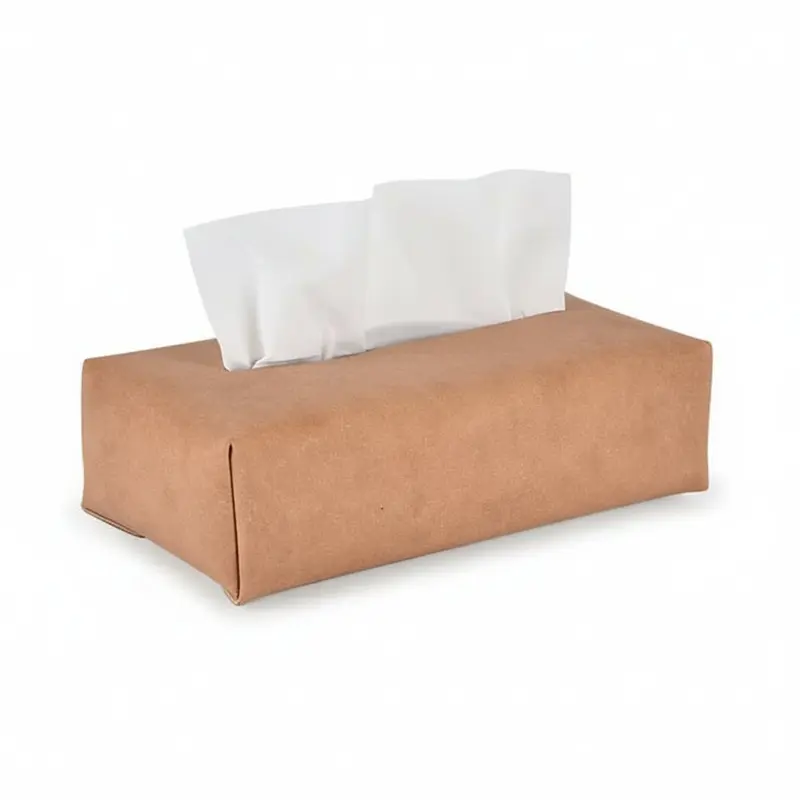 TISSUE COVER (recycled leather) beige