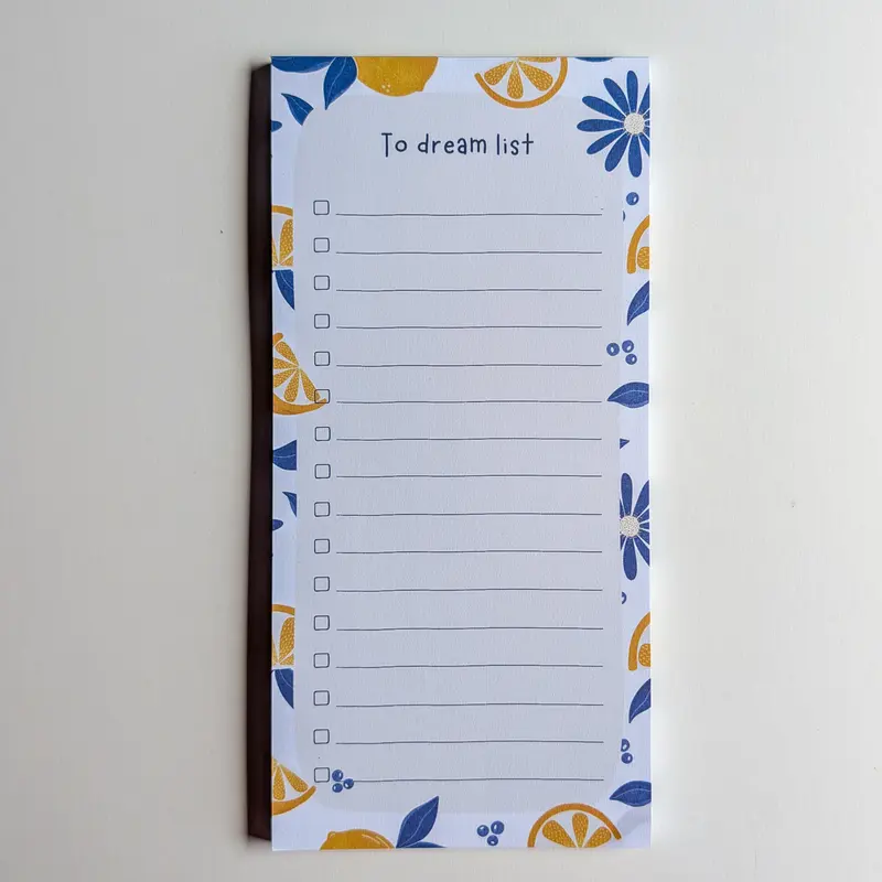 To Dream List 10x21 cm - Citrons