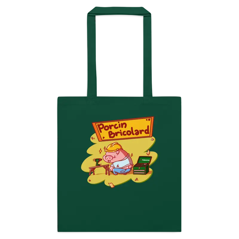 Tote bag Porcin Bricolard