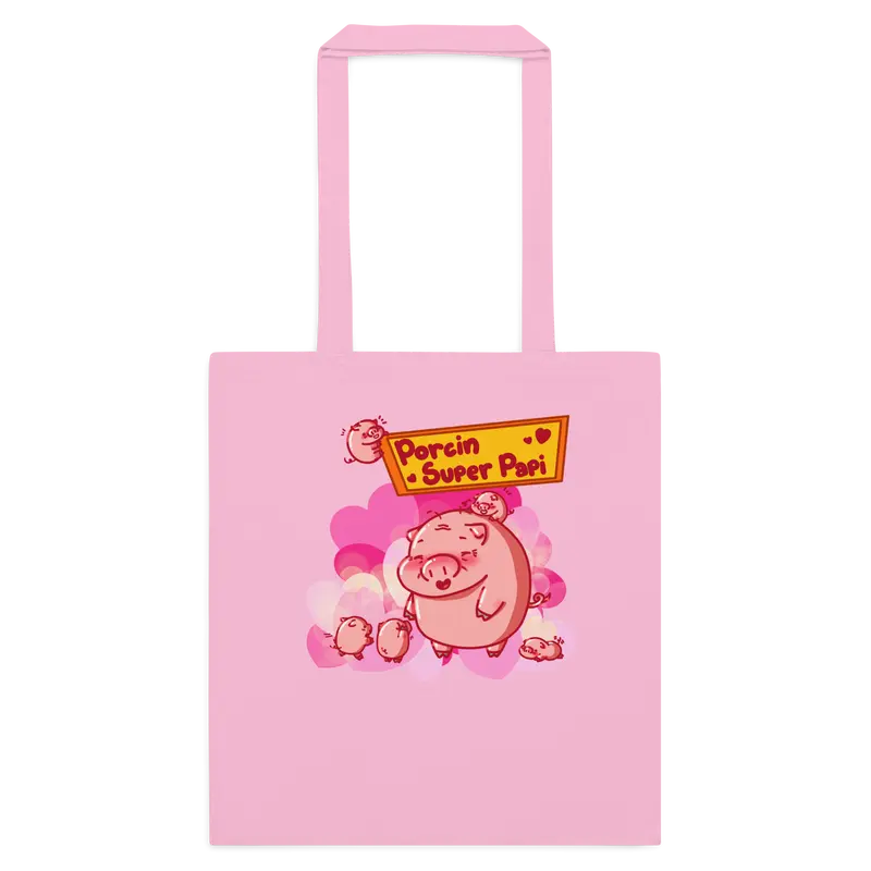 Tote bag Porcin Super Papi