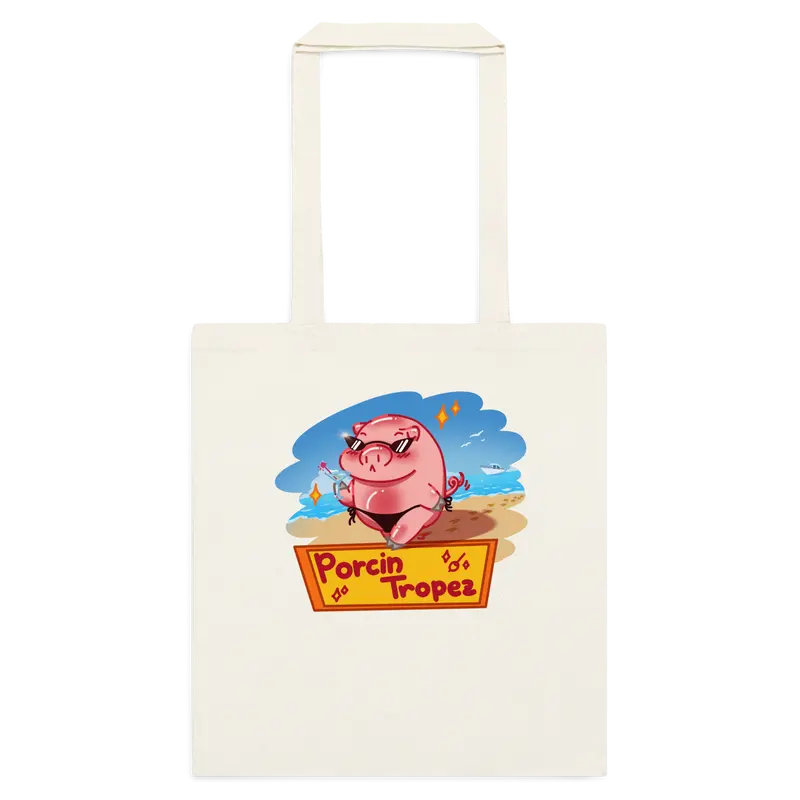 Tote bag Porcin Tropez