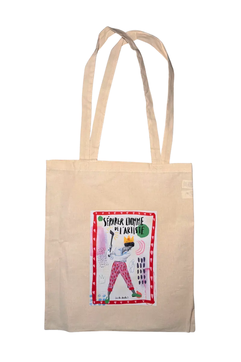 Tote bag Séparer l'homme de l'artiste — Coton bio