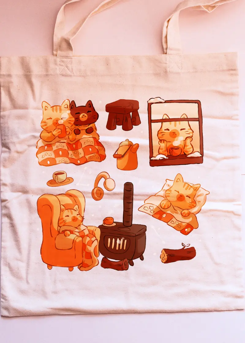 Tote bag - Winter cat