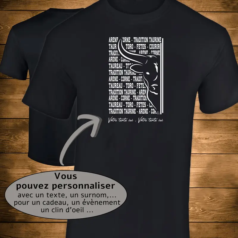 Tradition taurine Graphisme sur T-shirt