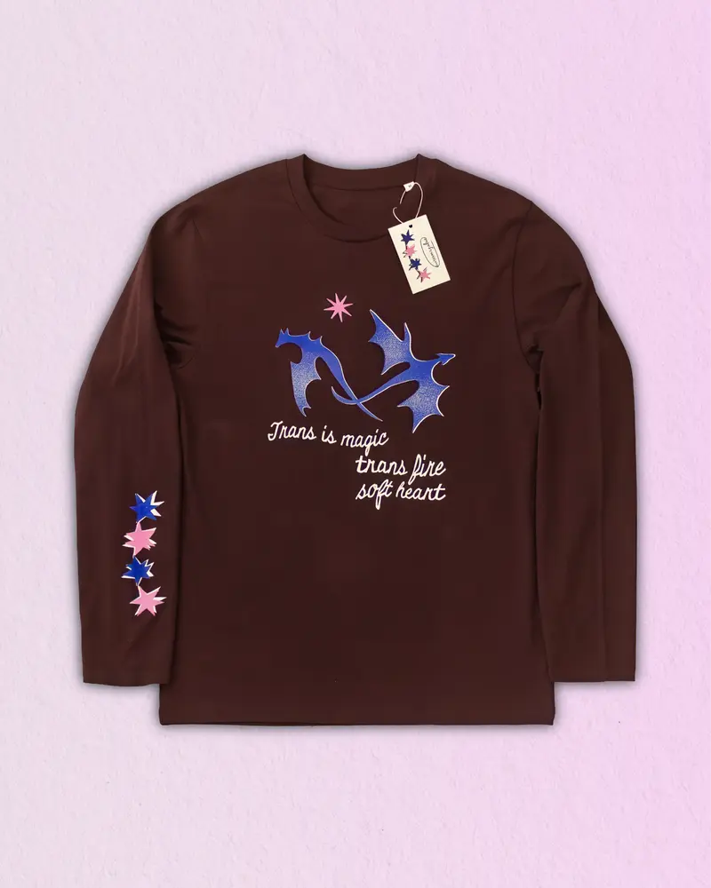 Trans Is Magic ✶ Screen-Printed Long Sleeve