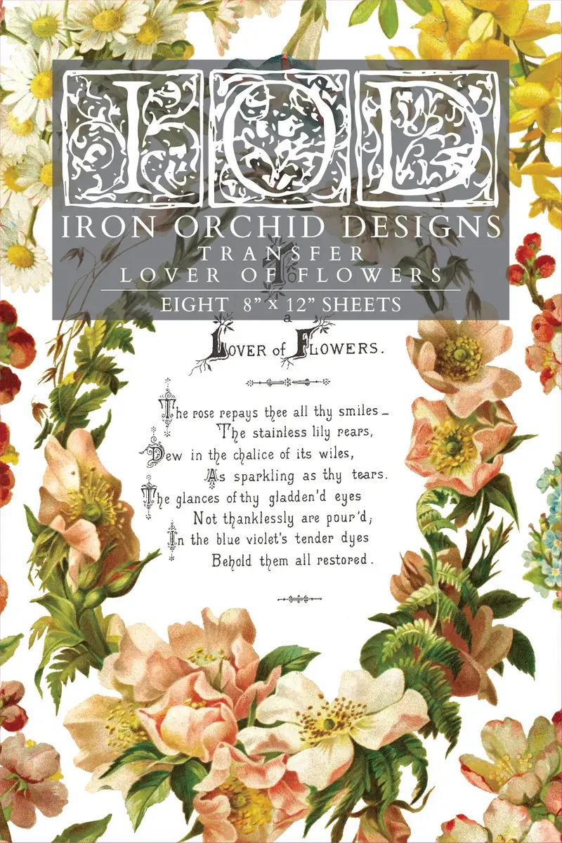 Transfert amoureux des fleurs par Iron Orchid Designs IOD
