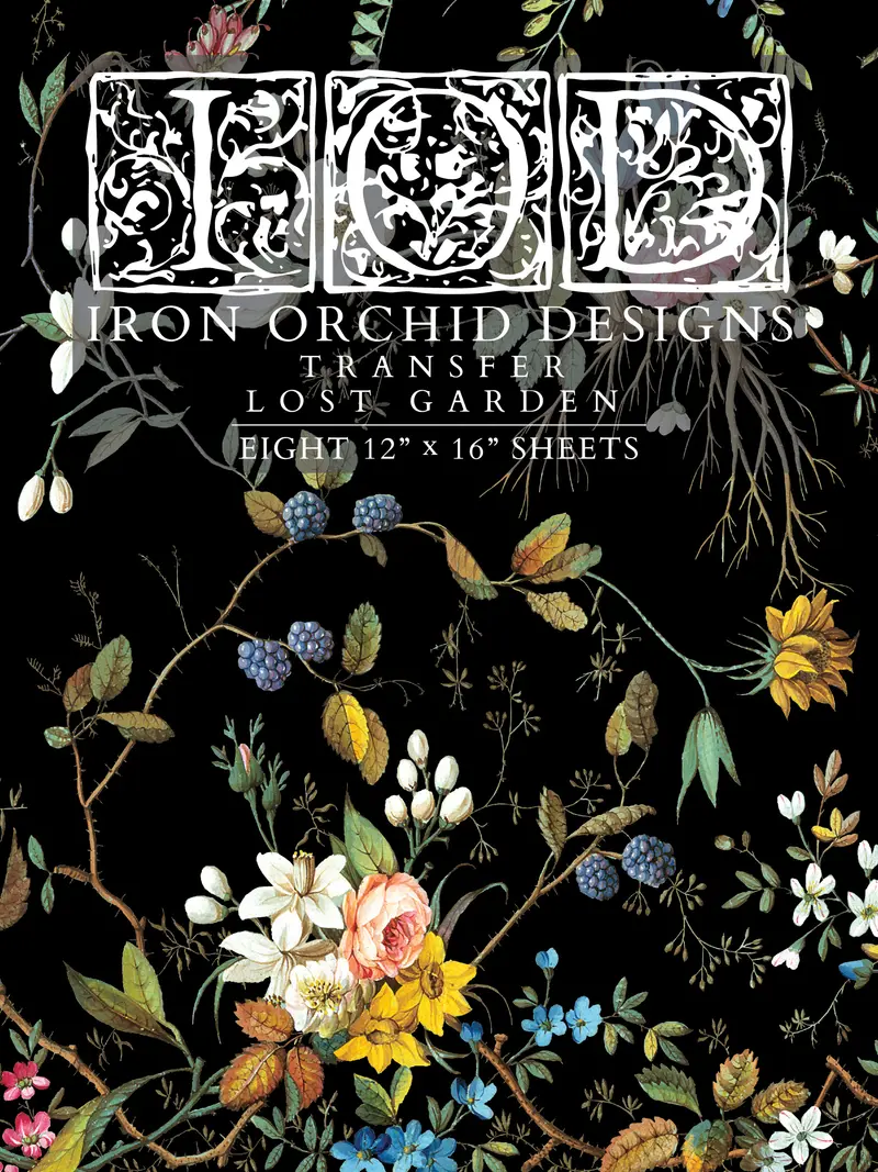 Transfert de jardin perdu par Iron Orchid Designs IOD printemps 2025