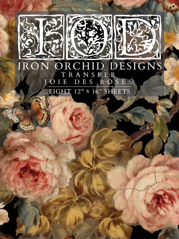 Transfert Joie Des Roses par Iron Orchid Designs IOD