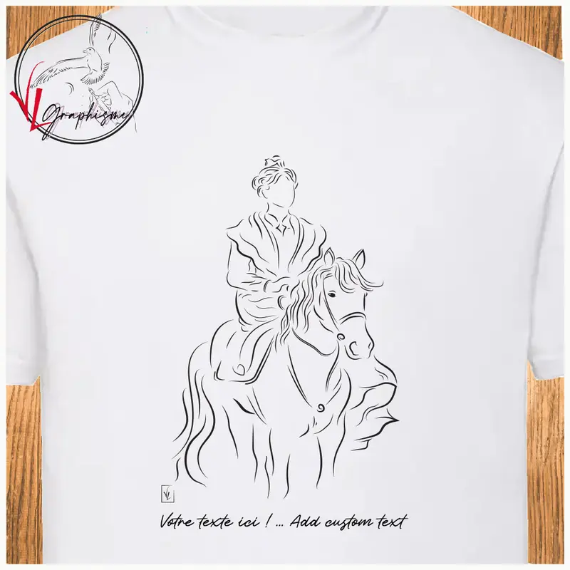 Tshirt Arlésienne à cheval
